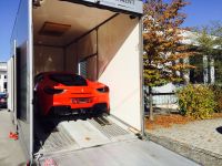 Ferrari 488 GTB 
loaded for export